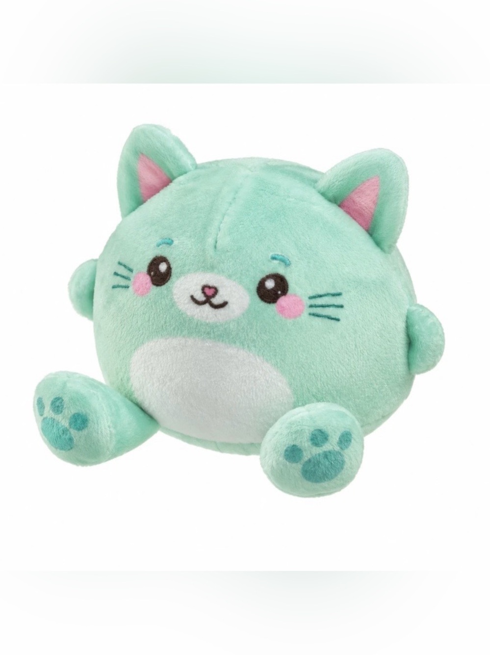 Squishy Top Trenz Super Duper Sugar Squisher Plush Fiona Kitten Cat Mint Green
